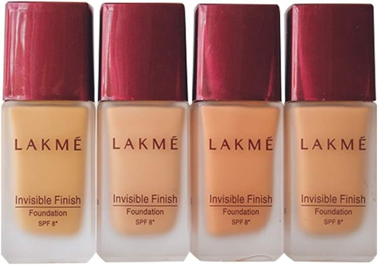 LAKMÉ Invisible Finish SPF 8 Liquid Foundation, Shade 02, Ultra Light Water Based Face Makeup for Glowing Skin - Full Coverage, Natural Finish, 25 ml