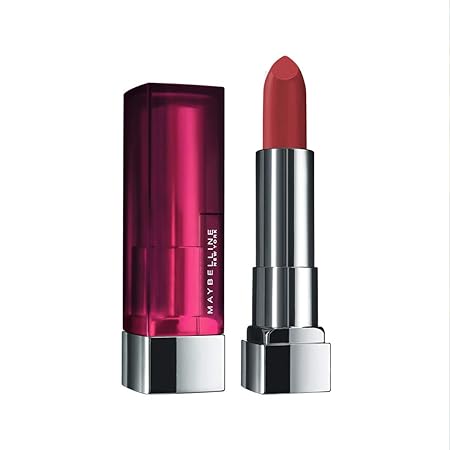 Maybelline New York Matte Lipstick, Intense Colour, Moisturised Lips, Color Sensational Creamy Matte, Chilli Nude 3.9g