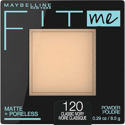 Maybelline New York Powder Foundation, Pressed Powder Compact, Mattifies Skin, Incl. Mirror and Applicator, Fit Me, 230 Natural Buff, 8.5g