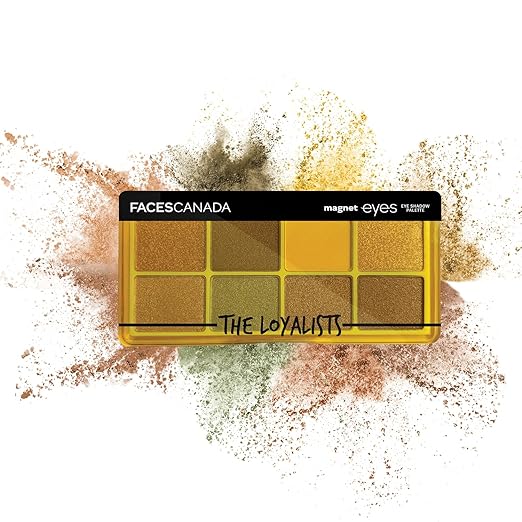 FACES CANADA Magneteyes 8 in 1 Eyeshadow Palette - The Creators, 6.4g | Shimmer & Matte Shades | Long Lasting & Intensely Pigmented | Buttery Soft Lightweight Texture | Smooth & Easily Blendable