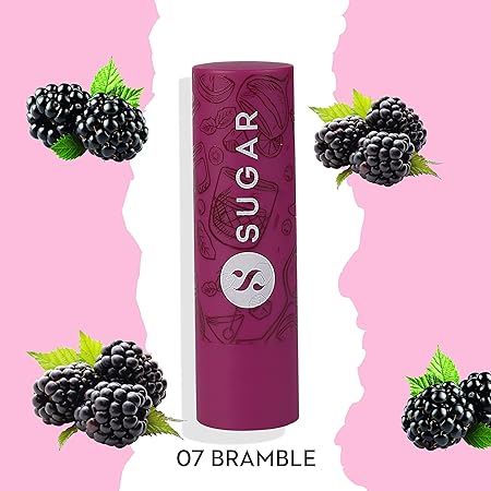 SUGAR Cosmetics Tipsy Lips Moisturizing Balm Lip Moisturizer For Dry & Chapped Lips Enriched With Shea Butter & Jojoba Oil, 04 L.I.I.T & 07 Bramble (Pack Of 2) - Multicolor