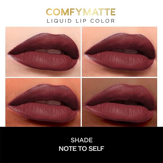 FACES CANADA Comfy Matte Mini Liquid Lipstick Value Pack of 3 - Note To Self + Getting Ready + Just So You Know | 3.6 ml | Comfortable 10HR Longstay | Smooth Intense Matte Color | No Dryness | No Alcohol