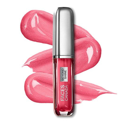 FACESCANADA Beyond Shine Lip Gloss - AmiGurl 01, 3ml | Lightweight Non-Sticky Luxurious Texture For Glossy Lips | Instant Shine | Fuller, Supple & Plump Lips | 24HR Hydration