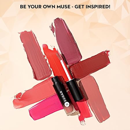 SUGAR Cosmetics Mousse Muse Maskproof Lip Cream Lipstick - 03 Red Square | Waterproof | Smudge-proof | Last More than 24 Hrs | Bright Pink Lipstick