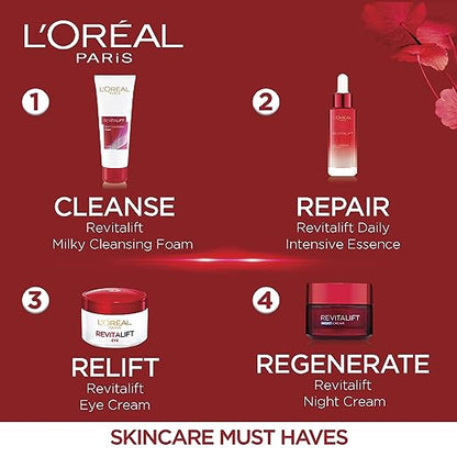 L'Oreal Paris Day Cream, SPF 35 Pa++, Anti-Wrinkle and Radiance, Boosts Skin Elasticity, With Centella Asiatica,Revitalift, 50ml