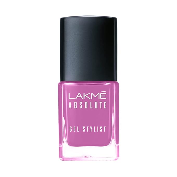 Lakmé Absolute Gel Stylist Nail Color, Glossy Finish, 98 Verbena, 12Ml, Purple