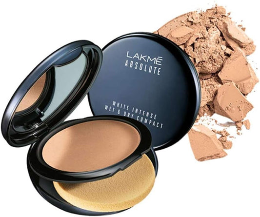 Lakme Absolute White Intense Wet & Dry Compact|| Almond honey || 9 g