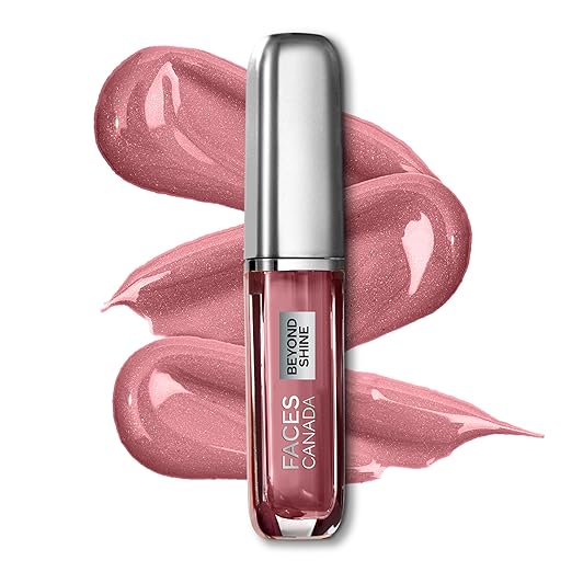 FACESCANADA Beyond Shine Lip Gloss - AmiGurl 01, 3ml | Lightweight Non-Sticky Luxurious Texture For Glossy Lips | Instant Shine | Fuller, Supple & Plump Lips | 24HR Hydration