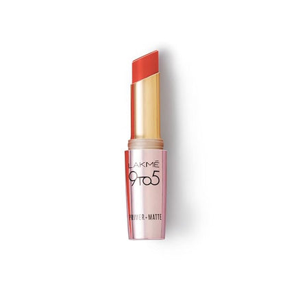 Lakme 9 To 5 Primer + Matte Lipstick, Matte Finish, Lightweight Lipstick, Lasts For 16Hrs, Nourishes Lips & Great For Daily Use, Burgundy Passion, 3.6g