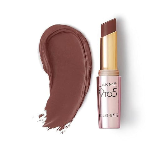 Lakme 9TO5 Primer + Matte Lip Color Brown Walnut 3.6 g