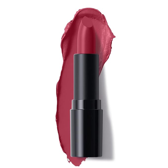 Lakme Cushion Matte Lipstick, Red Wine, Long Lasting, Comfortable Velvet Matte Finish - Waterproof, Non Drying, Creamy Matte Bullet Lipstick, 4.5 g