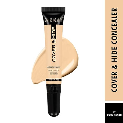 Swiss Beauty Cover & Hide Concealer | Lightweight | Long-Lasting | Blendable | Shade - Butter Scotch, 10gm