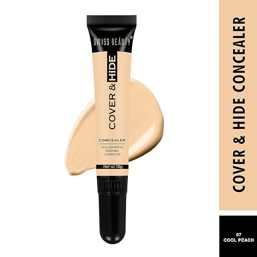 Swiss Beauty Cover & Hide Concealer | Lightweight | Long-Lasting | Blendable | Shade - Green Corrector, 10gm