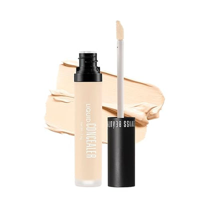 Swiss Beauty Liquid Light Weight Concealer With Full Coverage |Easily Blendable Concealer For Face Makeup With Matte Finish | Shade- Classic Nude, 6G