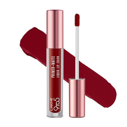 Lakmé 9to5 Primer + Matte Liquid Lip Color MP2 Power Pink