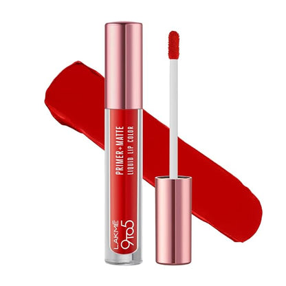 Lakmé 9to5 Primer + Matte Liquid Lip Color MP2 Power Pink