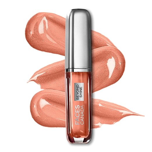 FACESCANADA Beyond Shine Lip Gloss - AmiGurl 01, 3ml | Lightweight Non-Sticky Luxurious Texture For Glossy Lips | Instant Shine | Fuller, Supple & Plump Lips | 24HR Hydration