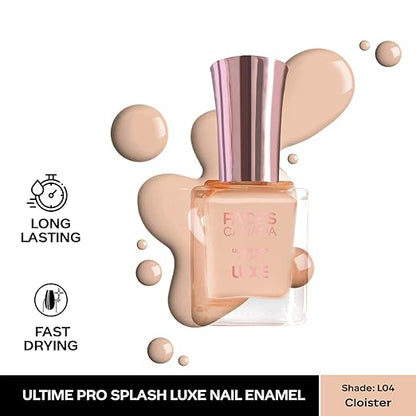 FACESCANADA Ultime Pro Splash Luxe Nail Enamel | Glossy Finish | Quick Drying | Long Lasting | High Shine | Chip Defiant | Even-Finish | Vegan | Non-Toxic | Ethanol-Free