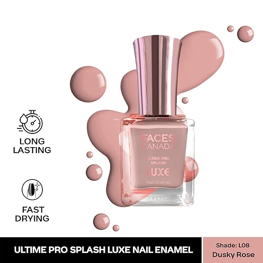 FACESCANADA Ultime Pro Splash Luxe Nail Enamel | Glossy Finish | Quick Drying | Long Lasting | High Shine | Chip Defiant | Even-Finish | Vegan | Non-Toxic | Ethanol-Free