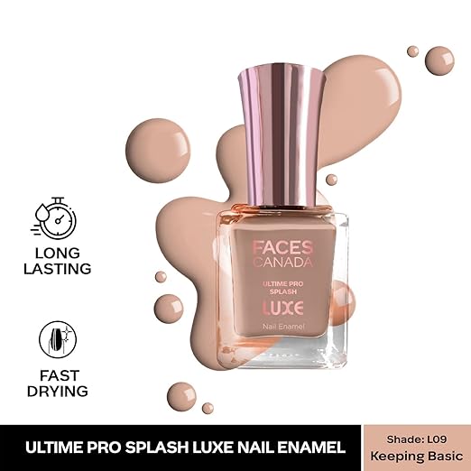 FACESCANADA Ultime Pro Splash Luxe Nail Enamel | Glossy Finish | Quick Drying | Long Lasting | High Shine | Chip Defiant | Even-Finish | Vegan | Non-Toxic | Ethanol-Free