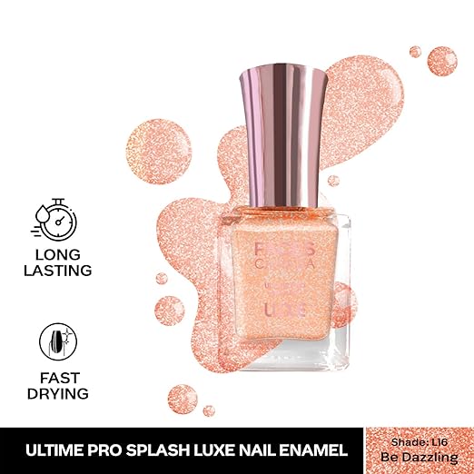 FACESCANADA Ultime Pro Splash Luxe Nail Enamel | Glossy Finish | Quick Drying | Long Lasting | High Shine | Chip Defiant | Even-Finish | Vegan | Non-Toxic | Ethanol-Free