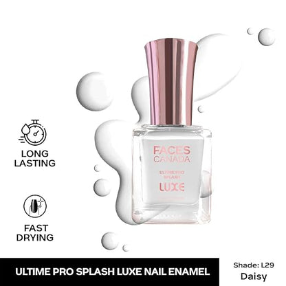 FACESCANADA Ultime Pro Splash Luxe Nail Enamel | Glossy Finish | Quick Drying | Long Lasting | High Shine | Chip Defiant | Even-Finish | Vegan | Non-Toxic | Ethanol-Free