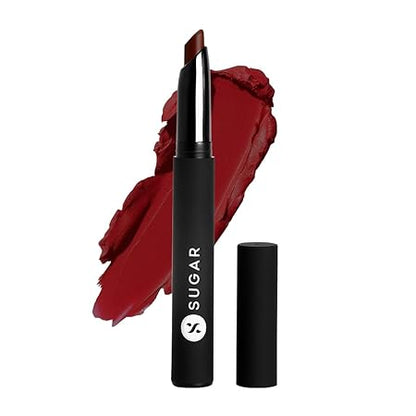 SUGAR Cosmetics Matte Attack Lipstick for Women | Transferproof & Smudgeproof | Lasts upto 12hrs | Enriched With Jojoba Oil | 2gm - Bold Play