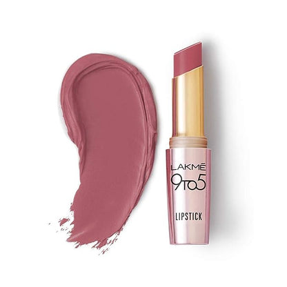 Lakme 9TO5 Primer + Matte Lip Color MR4 Roseatte Red, 3.6 g