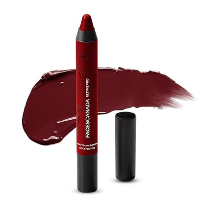 FACES CANADA Ultime Pro Matte Lip Crayon - 8HR Long Stay | Smooth Creamy Matte Texture | Intense Color in 1 Stroke | Hydrates With Chamomile & Cocoa Butter