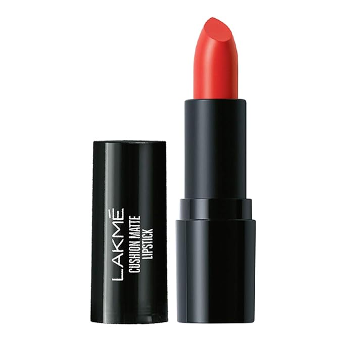 Lakmé Cushion Matte Lipstick, Plum Obsession, 4.5 g