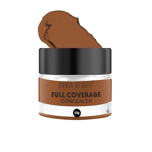 Swiss Beauty Full coverage Concealer, Face Makeup, Pure Beige, 10gm