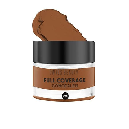 Swiss Beauty Full coverage Concealer, Face Makeup, Pure Beige, 10gm