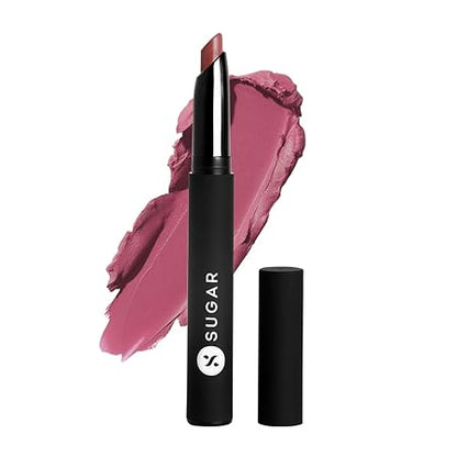 SUGAR Cosmetics Matte Attack Lipstick for Women | Transferproof & Smudgeproof | Lasts upto 12hrs | Enriched With Jojoba Oil | 2gm - Depeach Mode