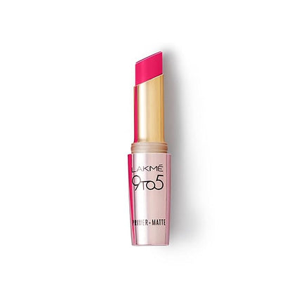 Lakme 9 To 5 Primer + Matte Lipstick, Matte Finish, Lightweight Lipstick, Lasts For 16Hrs, Nourishes Lips & Great For Daily Use, Burgundy Passion, 3.6g