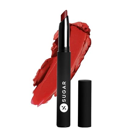 SUGAR Cosmetics Matte Attack Lipstick for Women | Transferproof & Smudgeproof | Lasts upto 12hrs | Enriched With Jojoba Oil | 2gm - Maroon Vibe