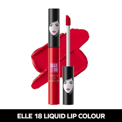 Elle18 Liquid Matte Lip Color||Smashing Red