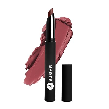 SUGAR Cosmetics Matte Attack Lipstick for Women | Transferproof & Smudgeproof | Lasts upto 12hrs | Enriched With Jojoba Oil | 2gm - Peachwood Mac