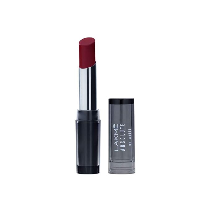 Lakme Absolute 3D Lipstick, Red Carnival, 3.6 g