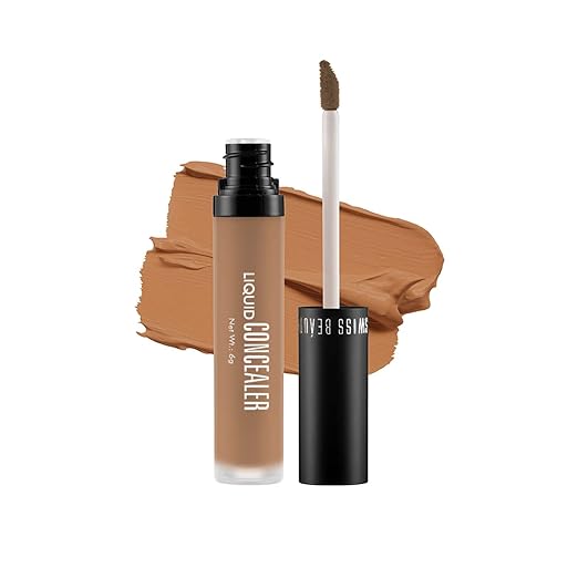 Swiss Beauty Liquid Light Weight Concealer With Full Coverage |Easily Blendable Concealer For Face Makeup With Matte Finish | Shade- Classic Nude, 6G