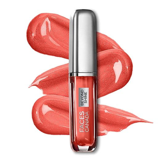 FACESCANADA Beyond Shine Lip Gloss - AmiGurl 01, 3ml | Lightweight Non-Sticky Luxurious Texture For Glossy Lips | Instant Shine | Fuller, Supple & Plump Lips | 24HR Hydration