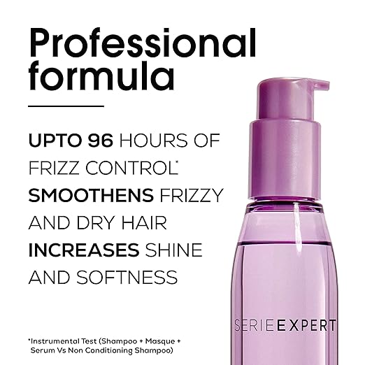 L'Oréal Professionnel Absolut Repair Oil 10-In-1 Multi-Benefit Leave-In Hair Serum, 90Ml & Pack of 2 L'Oréal Professionnel Serie Expert Liss Unlimited Blow Dry Serum 125 Ml, For Frizz-Free Hair