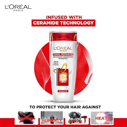 Pack of 2 L'Oreal Paris Total Repair 5 Serum, 80ml and L'Oreal Paris Total Repair 5 Conditioner (175ml)