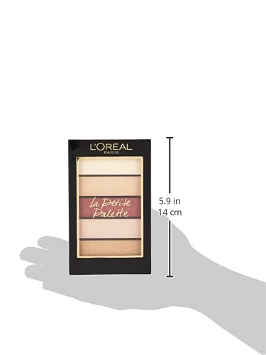 L'Oréal Paris Eyeshadow Palette, Mini-Sized, High Pigmentation, Highly Blendable Shades, La Petite, Nudist