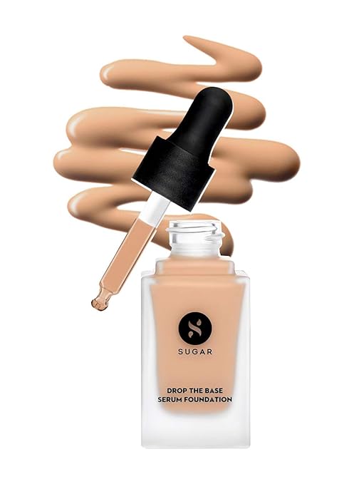 SUGAR Cosmetics Drop The Base Serum Foundation - 17 Raf (Light, Golden Undertone)