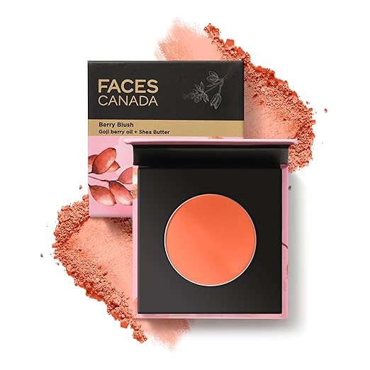 FACESCANADA Berry Blush - Hop To The Beach 01, 4g | Lightweight Long Lasting Ultra-Matte HD Finish | Silky Smooth Texture | Melts Effortlessly & Buildable | Absorbs Oil | Shea Butter | Vitamin A & C