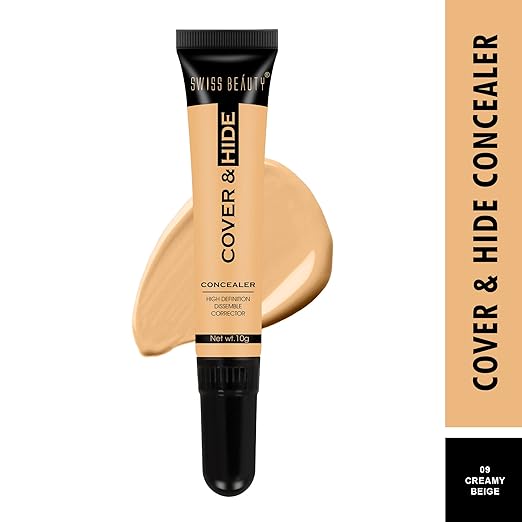 Swiss Beauty Cover & Hide Concealer | Lightweight | Long-Lasting | Blendable | Shade - Butter Scotch, 10gm