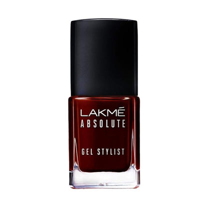 Lakme Absolute Gel Stylist Nail Color, Tomato Tango, 12 ml