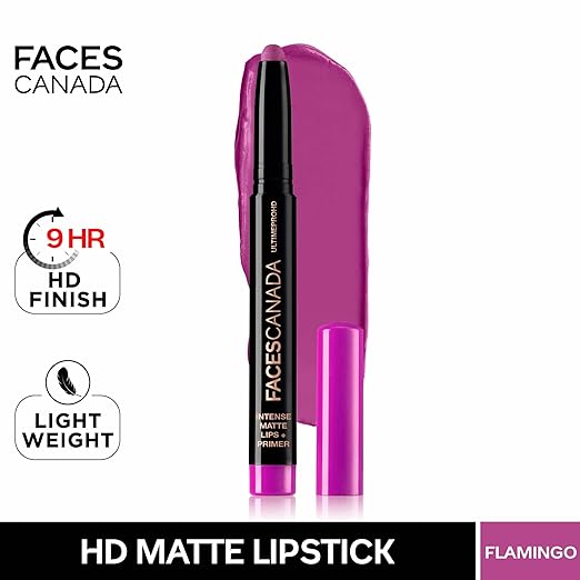 Copy of FACES CANADA Ultime Pro HD Intense Matte Lipstick + Primer - Magnetic (Nude), 1.4g | 9HR Long Stay | Flawless HD Matte Finish | Intense Color | Lightweight | Smooth Glide | Primer Infused