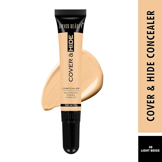 Swiss Beauty Cover & Hide Concealer | Lightweight | Long-Lasting | Blendable | Shade - Butter Scotch, 10gm