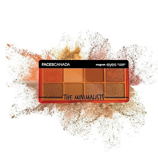 FACES CANADA Magneteyes 8 in 1 Eyeshadow Palette - The Loyalists, 6.4g | Shimmer & Matte Shades | Long Lasting & Intensely Pigmented | Buttery Soft Lightweight Texture | Smooth & Easily Blendable